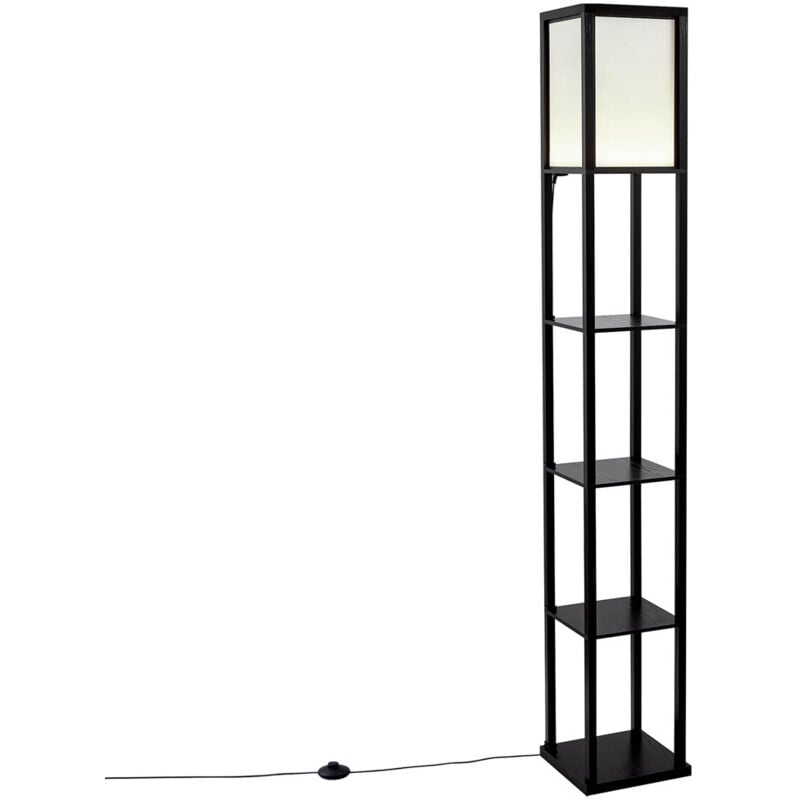 Nea - led Lampadaire - 1 lumière - h 1833 mm - Noir - - éclairage intérieur - Salon i Chambre i Cuisine i Salle à manger - Qazqa