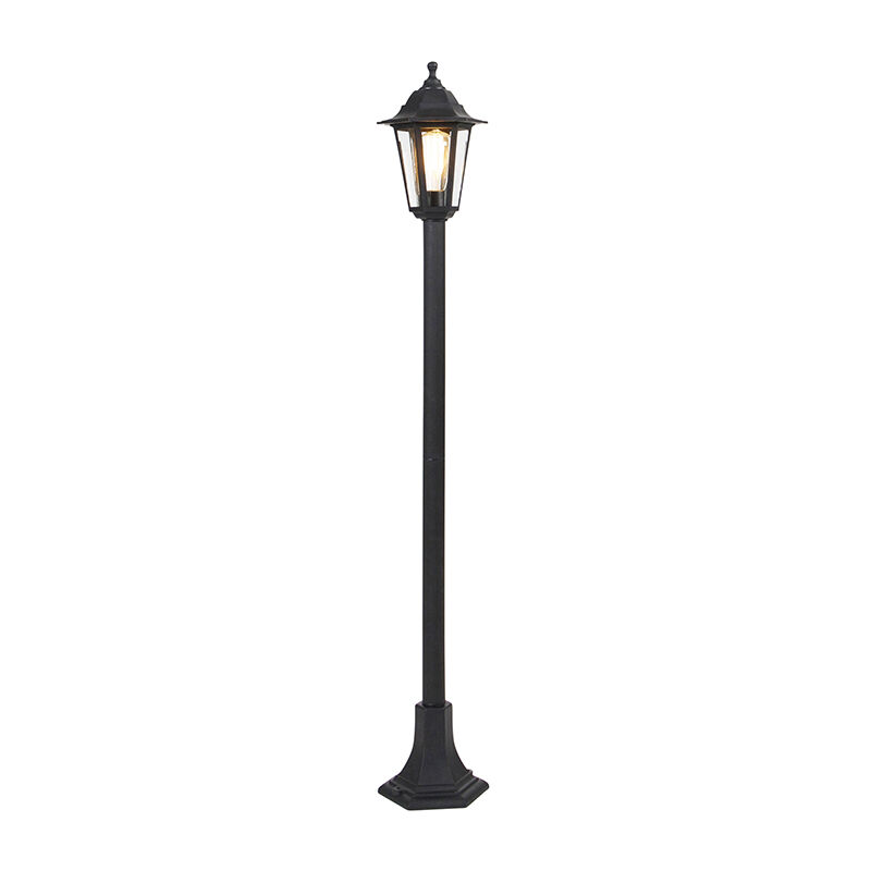 New haven - led Dimmable Lampadaire variateur inclus - 1 lumière - ø 17.1 cm - Noir - Classique/Antique - éclairage extérieur - Salle de bains - Qazqa