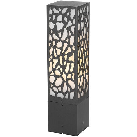 QAZQA nicole - Lampe sur pied extérieur - 1 lumière - L 10 cm - Noir - Moderne - éclairage extérieur