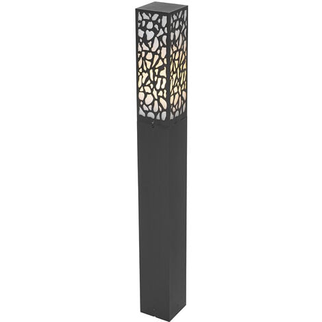 QAZQA nicole - Lampe sur pied extérieur - 1 lumière - L 10 cm - Noir - Moderne - éclairage extérieur