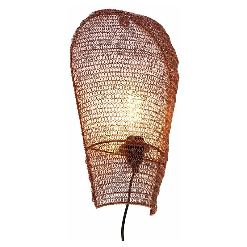 Nidum - Applique murale - 1 lumière - l 25 cm - Bronze - Oriental - éclairage intérieur - Salon i Chambre i Cuisine i Salle à manger - Qazqa