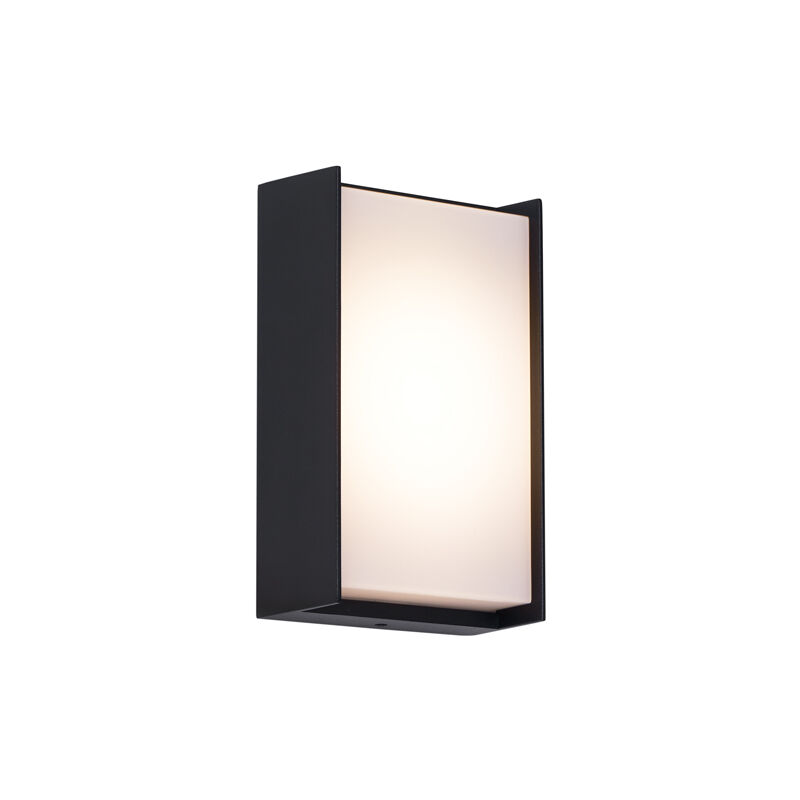 Packet - led Applique murale - 1 lumière - l 10.5 cm - Noir - Moderne - éclairage extérieur - Qazqa