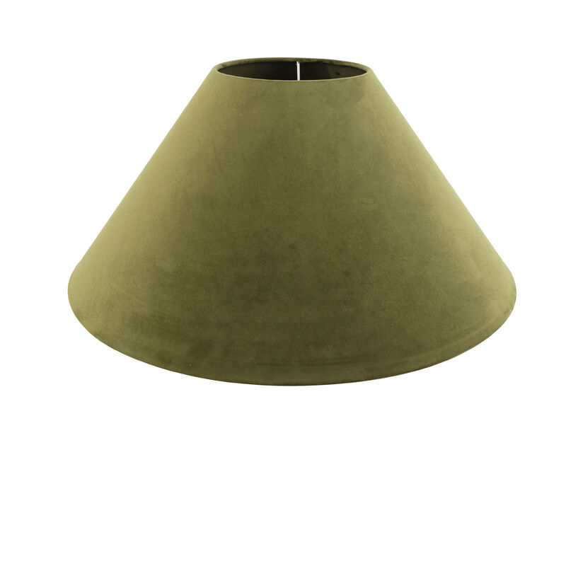 

Pantalla terciopelo verde musgo 55/19/26 , Cilíndra - Qazqa