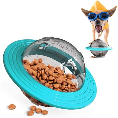 QAZQA Pet Toy Tumbler Interactive, Secouer Nourriture Fuite Balle drôle Puzzle Boule Chien Auto Alimentation Toy Puppy Bowl Jouer Feeder, Peut s'adapter pour Augmenter L'appétit