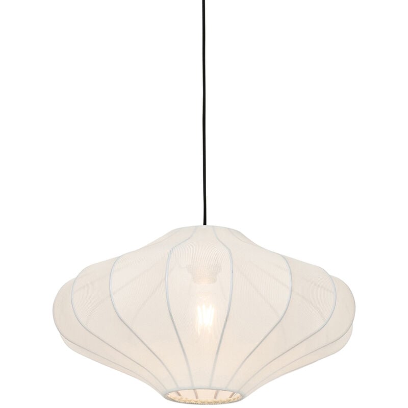 Plu - Suspension - 1 lumière - ø 50 cm - Blanc - Design - éclairage intérieur - Salon i Chambre i Cuisine i Salle à manger - Qazqa