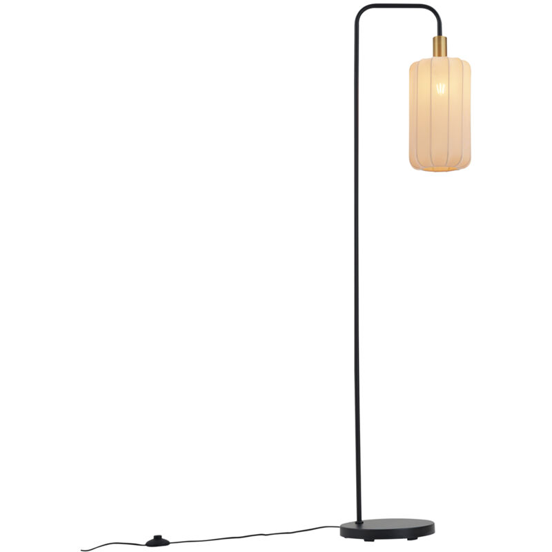 Pluni - Lampadaire - 1 lumière - h 161 cm - Beige - Japandi - éclairage intérieur - Salon i Chambre i Cuisine i Salle à manger - Qazqa