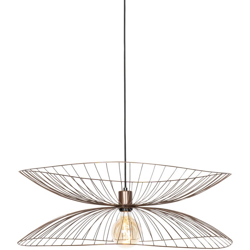 Pua - Suspension - 1 lumière - ø 66 cm - Bronze - Design - éclairage intérieur - Salon i Chambre i Cuisine i Salle à manger - Qazqa