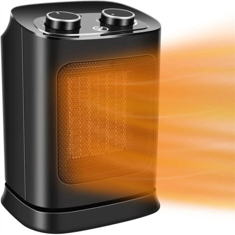 QAZQA Radiateur soufflant, radiateur électrique 1800 W pour la maison, radiateur silencieux à faible consommation d'énergie pour la pièce, le bureau, 70 oscillations