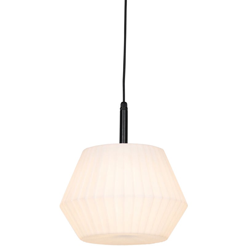 Robbert - Suspension - 1 lumière - ø 32.9 cm - Blanc - Moderne - éclairage extérieur - Qazqa