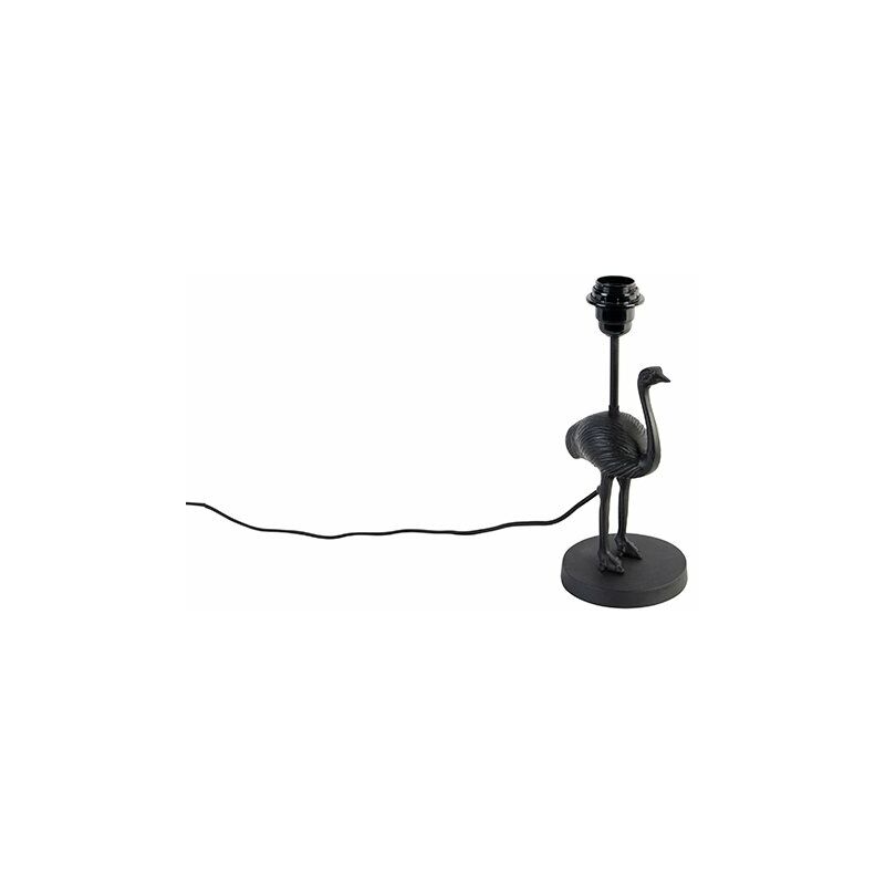 

QAZQA rústico Lámpara de mesa vintage negra - FLAMINGO TO Aluminio /Plástico /Acero Otros Adecuado para LED Max. 1 x 25 Watt