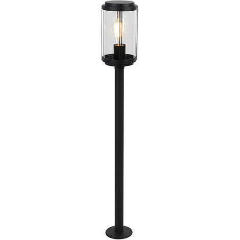 QAZQA schiedam - Lampe sur pied extérieur Design - 1 lumière - Ø 14.8 cm - Noir - Design - Éclairage extérieur