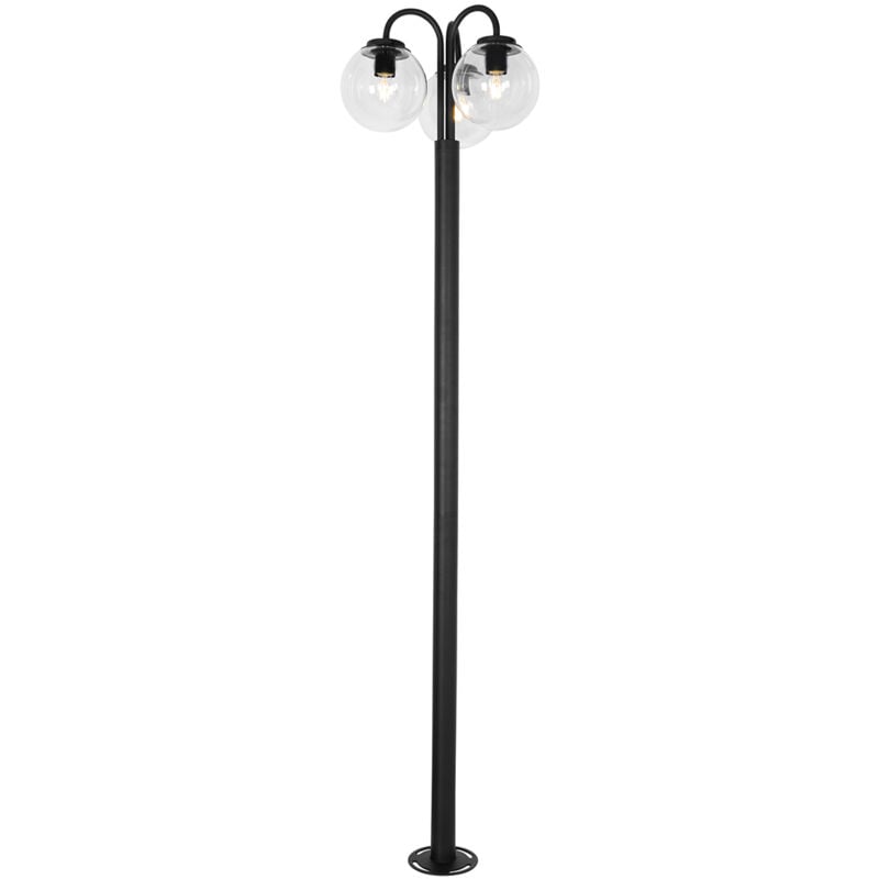 Sfera - Lampe sur pied extérieur - 3 lumière - l 58.5 cm - Noir - Moderne - éclairage extérieur - Qazqa