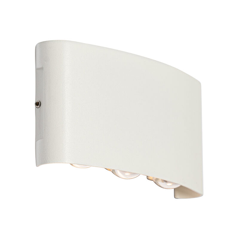Silly - led Applique murale - 6 lumière - l 17 cm - Blanc - Moderne - éclairage extérieur - Qazqa