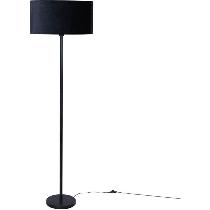 Simplo shade - Lampadaire avec Abat-Jour - 1 lumière - h 1700 mm - Noir et Or - Moderne, Classique/Antique - éclairage intérieur - Salon i Chambre i