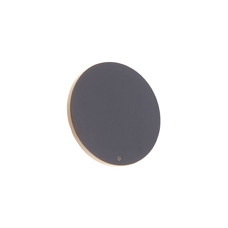 Skyf - led Applique murale - 1 lumière - ø 16.5 cm - Gris foncé - Moderne, Design - éclairage extérieur - Qazqa