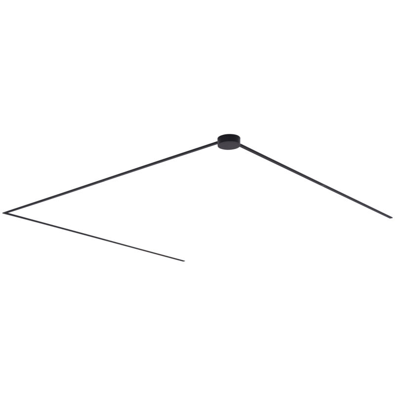 Qazqa - Système d'éclairage sur rail moderne noir monophasé 600 cm avec alimentation ronde - Magnetic