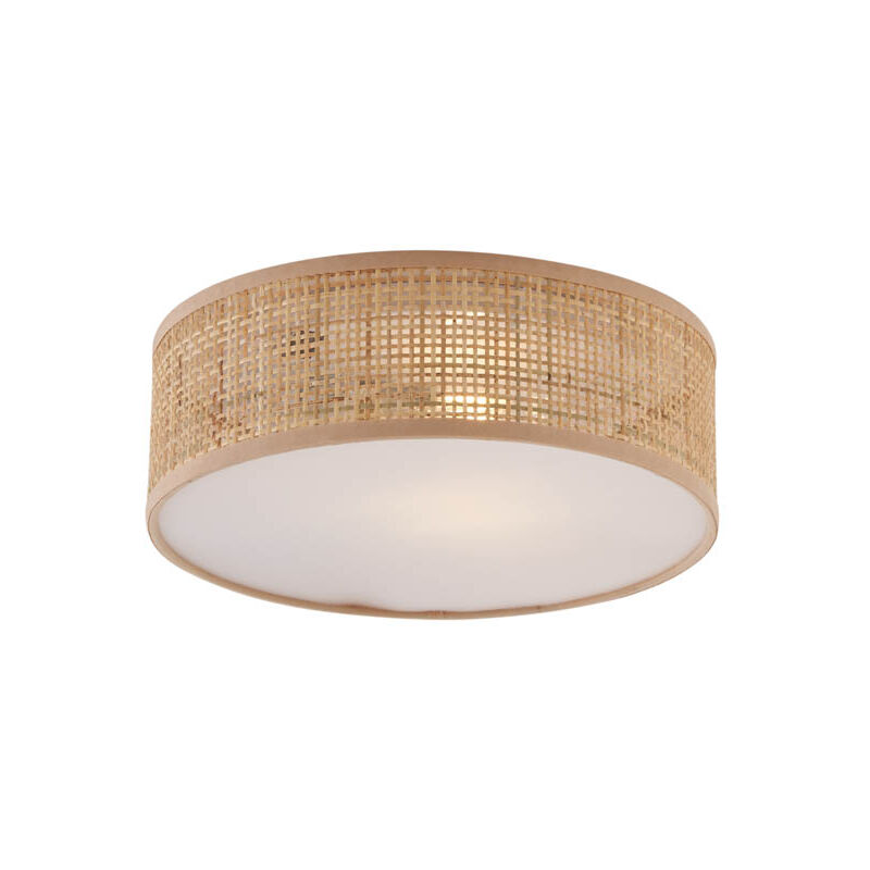 Qazqa - trammy - Plafonnier - 1 lumière - ø 30 cm - Naturel - Oriental - éclairage intérieur - Salon i Chambre i Cuisine i Salle à manger