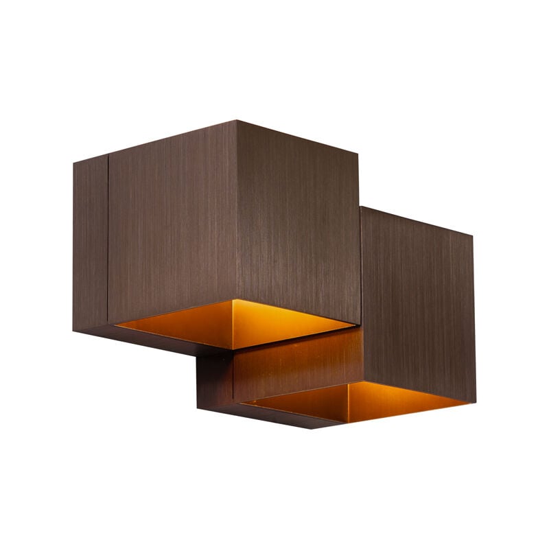 QAZQA transfer double - Applique murale - 2 lumière - L 16 cm - Moderne - éclairage intérieur - Salon I Chambre I Cuisine I Salle à manger