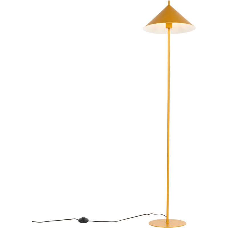 Triangolo - Lampadaire - 1 lumière - h 150 cm - Jaune - Design - éclairage intérieur - Salon i Chambre i Cuisine i Salle à manger - Qazqa