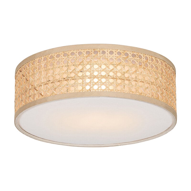 Qazqa - tromma - led Plafonnier - 1 lumière - ø 30 cm - Blanc - - éclairage intérieur - Salon i Chambre i Cuisine i Salle à manger