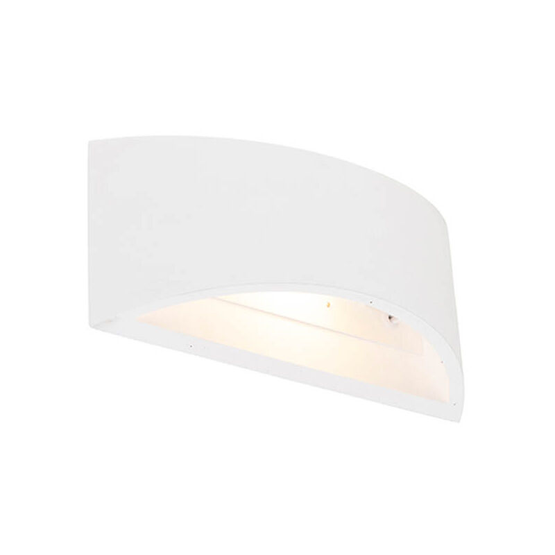 Tum - led Dimmable Applique murale variateur inclus - 1 lumière - l 20 cm - Blanc - Moderne - éclairage intérieur - Salon i Chambre i Cuisine i Salle