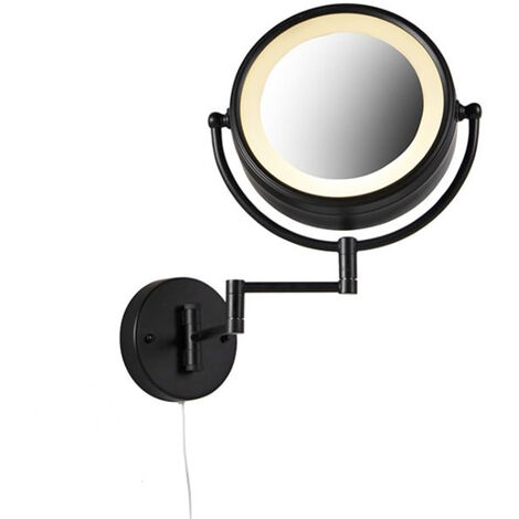 QAZQA vicino - Eclairage miroir Moderne - 2 lumière - L 385 mm - Noir - Moderne - Salle de bains - Noir