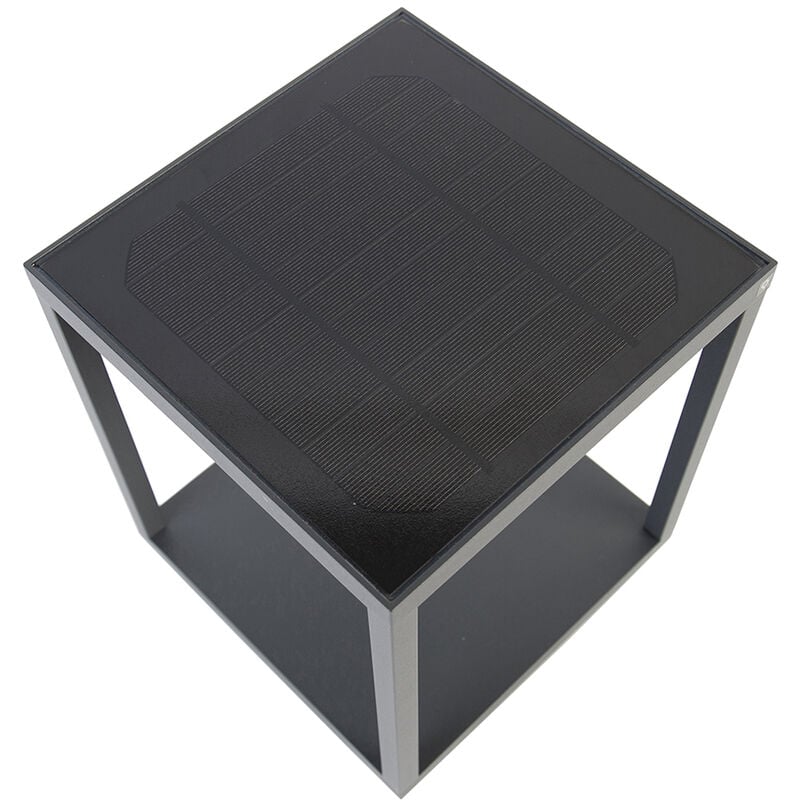 Volendam - led Eclairage exterieur avec detecteur de mouvement solaire - 1 lumière - l 20 cm - Gris - Moderne - éclairage extérieur - Qazqa