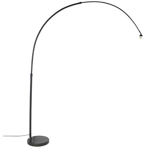 QAZQA xxl - Lampadaire à arc - 1 lumière - H 2480 mm - Noir - - éclairage intérieur - Salon I Chambre I Cuisine I Salle à manger