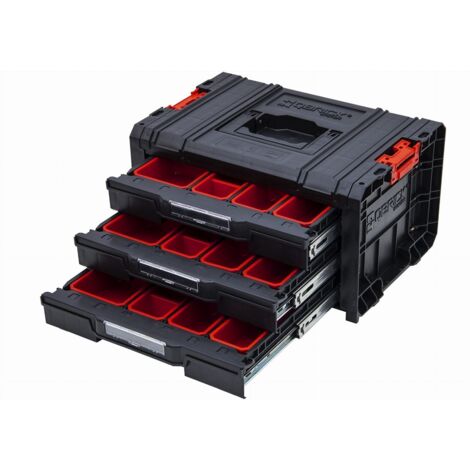 Cassetta per attrezzi Qbrick System PRO Drawer 3 Toolbox 2.0 Expert – 3 cassetti estraibili – 21 scomparti regolabili – Dimensioni 450x310x244 mm – IP54