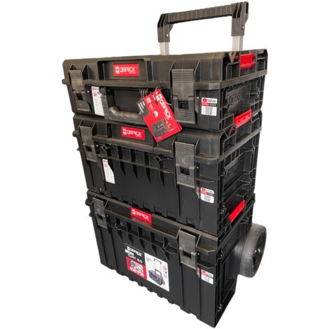 Qbrick System ONE 2.0 Technik Set Nr. 1 Werkzeugwagen Set + ONE 200 2.0 Technik + ONE 350 2.0 Technik + ONE Cart 2.0 IP66 105,4 l 640 x 440 x 900 mm