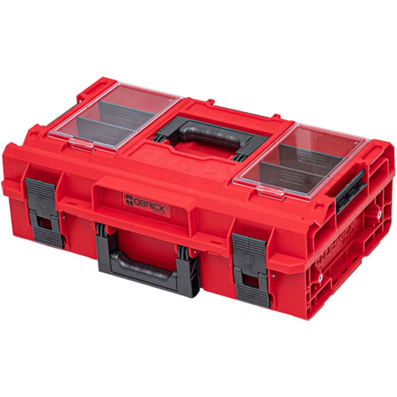 Qbrick System - one 200 2.0 Profi red ultra hd Custom Mallette à outils modulaire Organiseur 585 x 385 x 190 mm 15,4 l empilable IP66