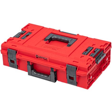 Qbrick System ONE 200 2.0 Vario RED ULTRA HD Custom Werkzeugkoffer modularer Organizer 585 x 385 x 190 mm 15,4 l stapelbar IP66