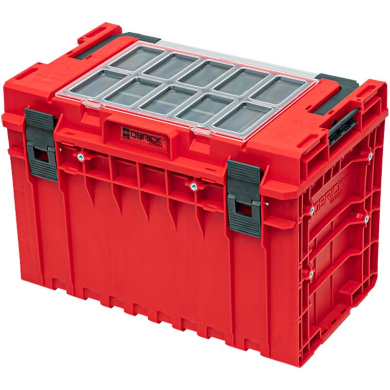 Qbrick - System one 450 2.0 Expert red ultra hd Custom Mallette à outils modulaire organisateur 585 x 385 x 420 mm 52 l empilable IP66