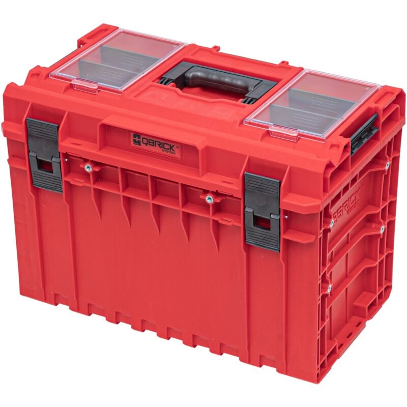 Qbrick System - one 450 2.0 profi red ultra hd Custom Mallette à outils modulaire organisateur 585 x 385 x 420 mm 52 l empilable IP66