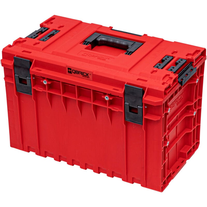 Qbrick System - one 450 2.0 Vario red ultra hd Custom Mallette à outils modulaire Organiseur 585 x 385 x 420 mm 52 l empilable IP66