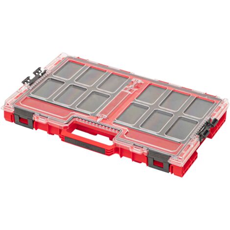 Qbrick System ONE Organizer L 2.0 MFI RED ULTRA HD stapelbar 531 x 379 x 77 mm 6 l IP66 mit Schaumstoffeinlage