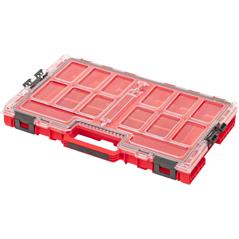 Qbrick System - one Organizer l 2.0 red ultra hd empilable 531 x 379 x 77 mm 6 l IP66 avec 10 inlays
