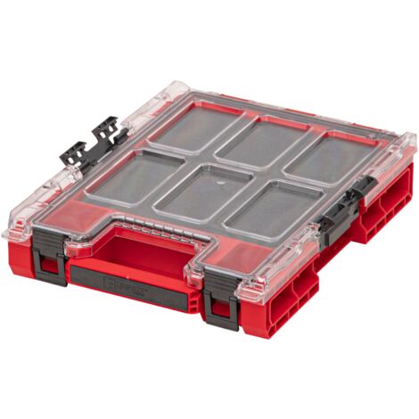 Qbrick System ONE Organizer M MFI RED ULTRA HD empilable 365 x 265 x 77 mm 2,5 l IP66 avec insert en mousse