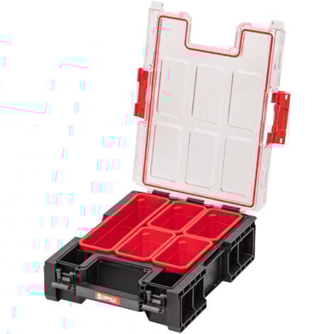 Qbrick System ONE Organizer M Plus stapelbar 364 x 264 x 106 mm 4 l IP66 mit 5 Inlays