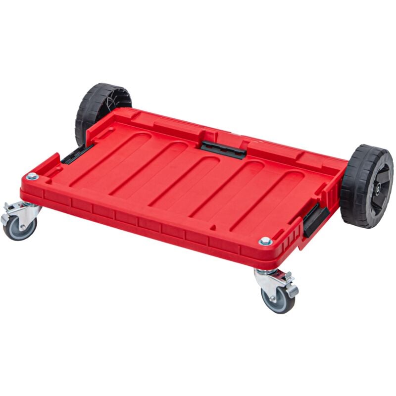 Qbrick System ONE Plate-forme de transport RED ULTRA HD Rouleaux de transport Plateau roulant 745 x 510 x 180 mm