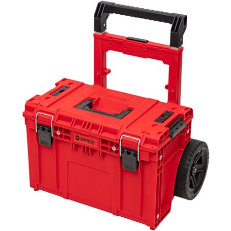 Qbrick System PRIME Cart RED ULTRA HD Empilable sur mesure 590 x 425 x 660 mm 37 l IP66 Capacité de charge de 100 kg avec double poignée télescopique en aluminium