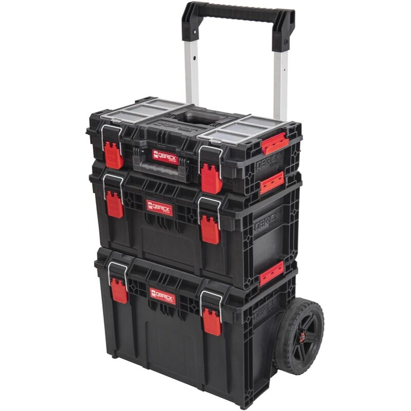 System prime set 1 prime Cart Trolley empilable + prime Toolbox 250 Vario + prime Toolbox 150 Vario empilable IP66 - Qbrick