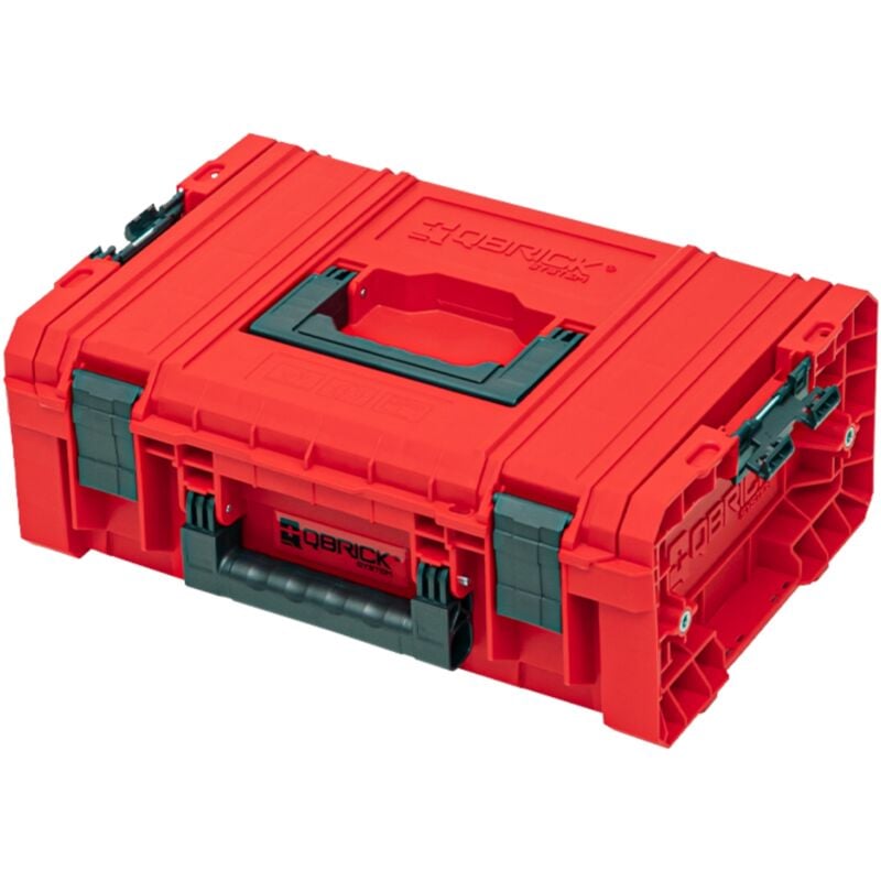 Qbrick System - pro Technik Case 2.0 red ultra hd Custom Mallette à outils 450 x 332 x 171 mm 12 l empilable IP54 avec étagère