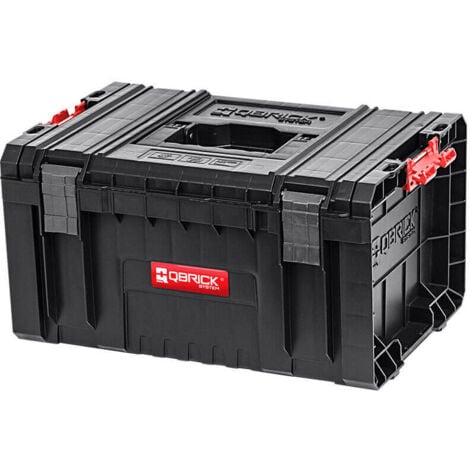 Qbrick Toolbox Pro - Caja de herramientas (450 x 335 x 240 mm, con portaherramientas, caja de herramientas, caja de taller, maletín)
