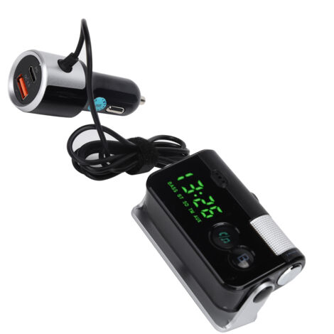 QC3.0 PD Kfz-Ladegerät mit Bluetooth, FM-Radio, MP3-Player und Freisprecheinrichtung