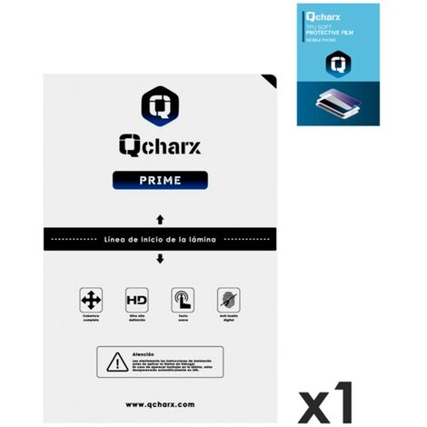 qcharx hydrogel prime qx1 feuilles de protection frontale 1 unité