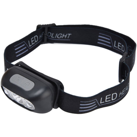Qcwwy LED-Stirnlampe mit Bewegungsmelder, einstellbarem Winkel, wasserdicht, USB-Aufladung, tragbare Taschenlampe, multifunktional für Abenteuer, Nachtlauf, Camping