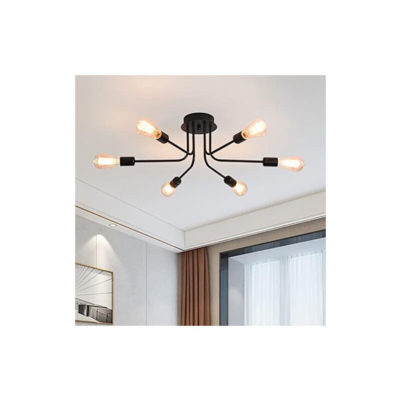 Image of Modern Sputnik Ceiling Light, 6 Lights&hellip;