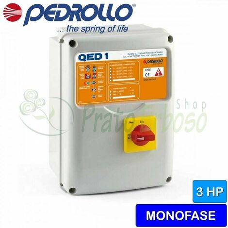 QED 1-MONO - Quadro elettronico per elettropompa monofase 3 HP