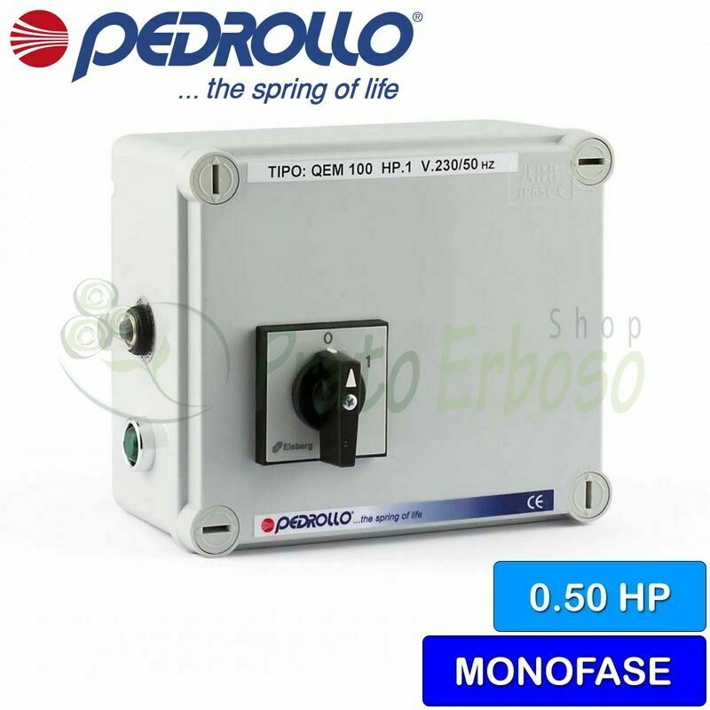 

QEM / 3-050 - Cuadro eléctrico para electrobomba monofásica de 0,50 HP